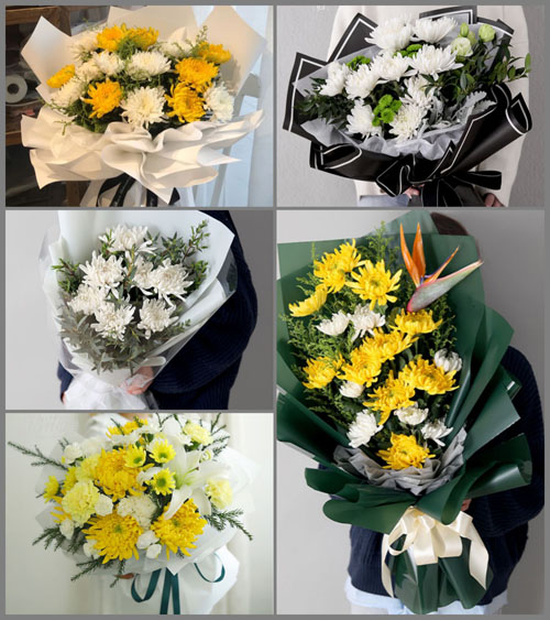 山东济宁邹城市看庄镇看庄村白事花束代送